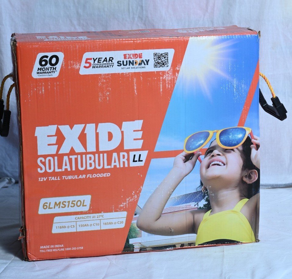 Exide Solar Tubular 6LMS150L (150Ah)