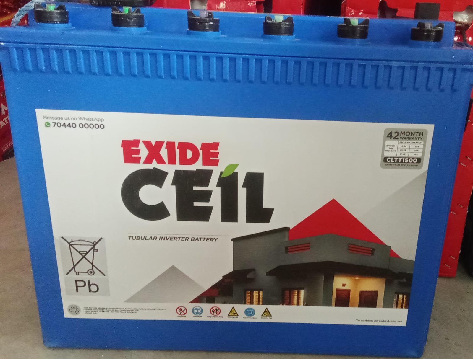 Exide Ceil CLTT1500 Tubular Inverter Battery(150 Ah)